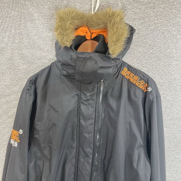 Superdry JPN Original Windcheater Jacket Women Sz XXL Fur Breathable Triple Zip - Picture 3 of 16